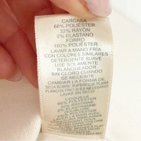 Harper Rose White Mock Neck A-Line Dress Size 6| Chic Minimalist Cap Sleeve - Picture 11 of 16